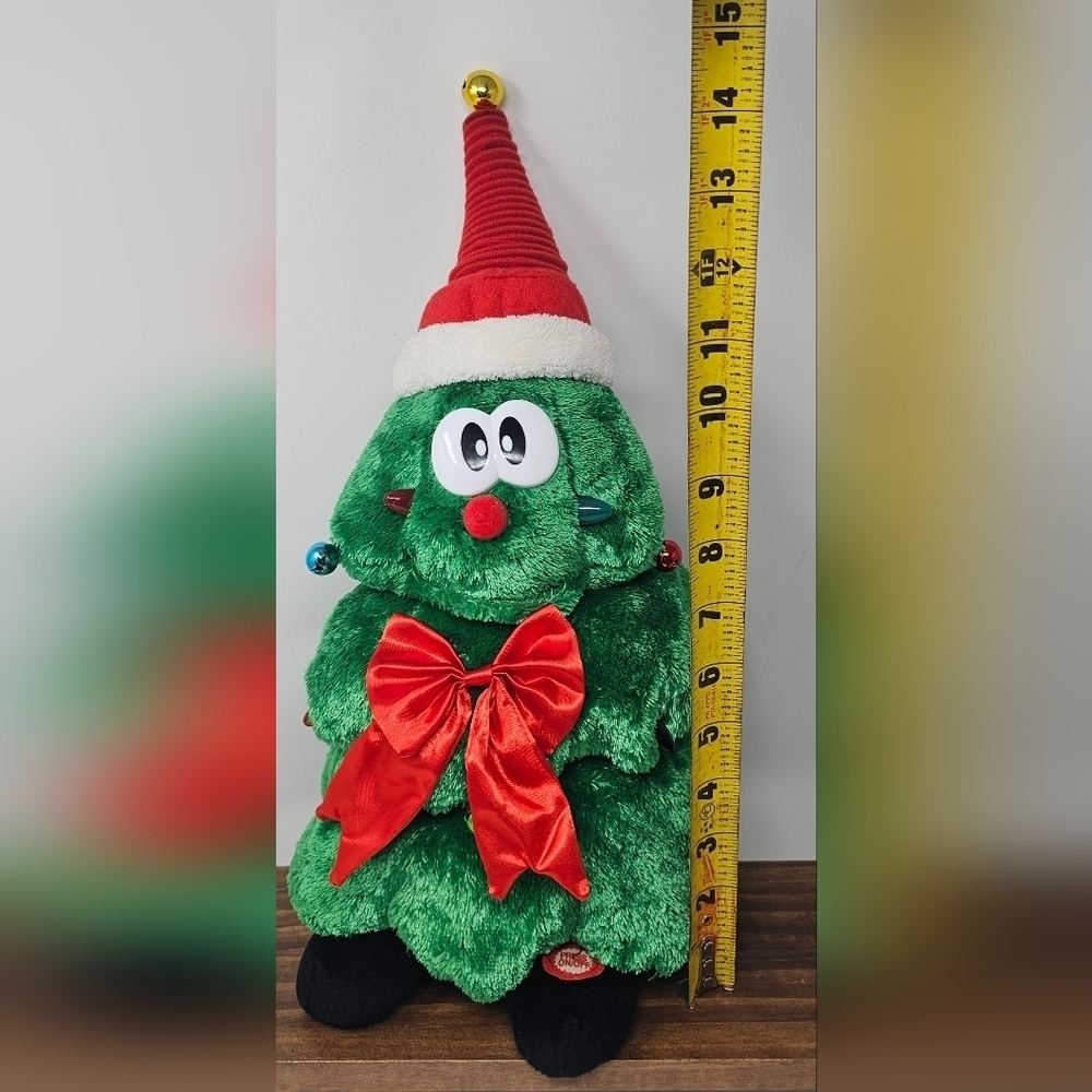 Sound & Light Animatronics Rockin Around The Christmas Tree Soft Plush 15" WORKS - Picture 10 of 15
